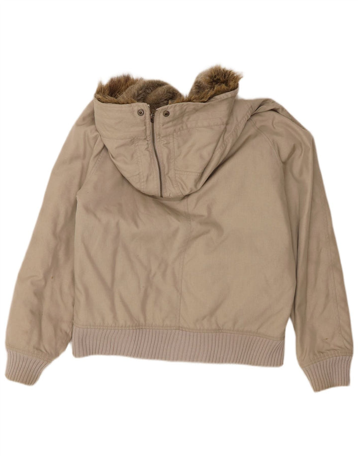 Мужская куртка-бомбер Woolrich с капюшоном UK 38, средний бежевый нейлон