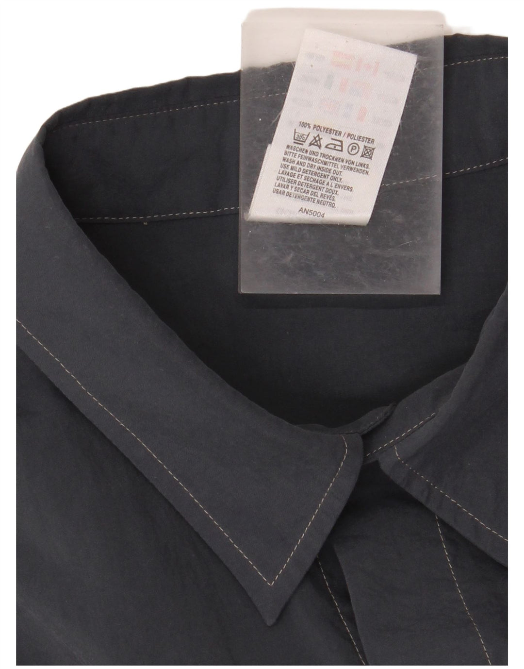 Мужская рубашка с коротким рукавом ADIDAS UK 46/48 XL Темно-синий полиэстер