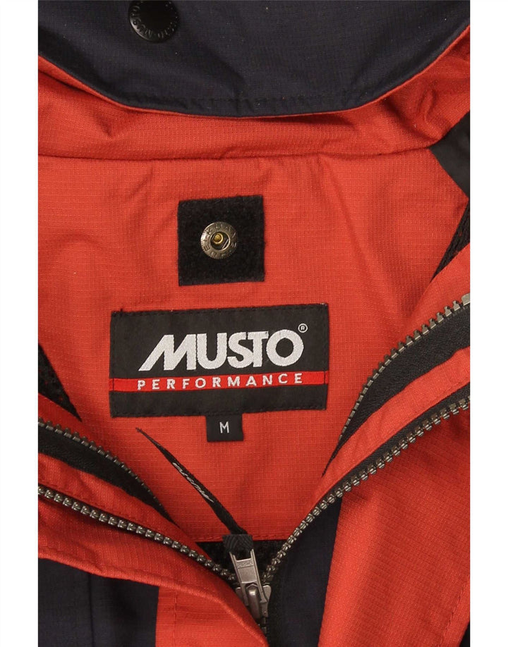 Мужская дождевик Musto Performance с капюшоном UK 38, средний темно-синий, нейлон