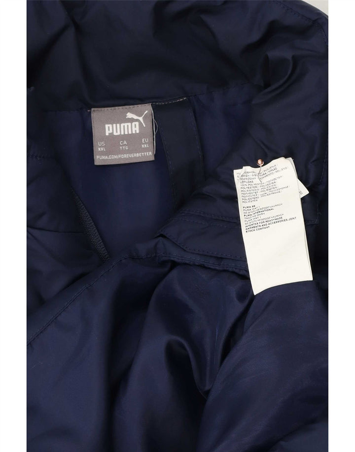 Мужская стеганая куртка Puma UK 44 2XL Темно-синий полиэстер