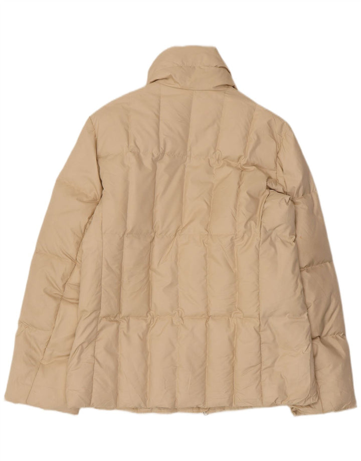 BELFE Womens Padded Jacket UK 12 Medium Beige