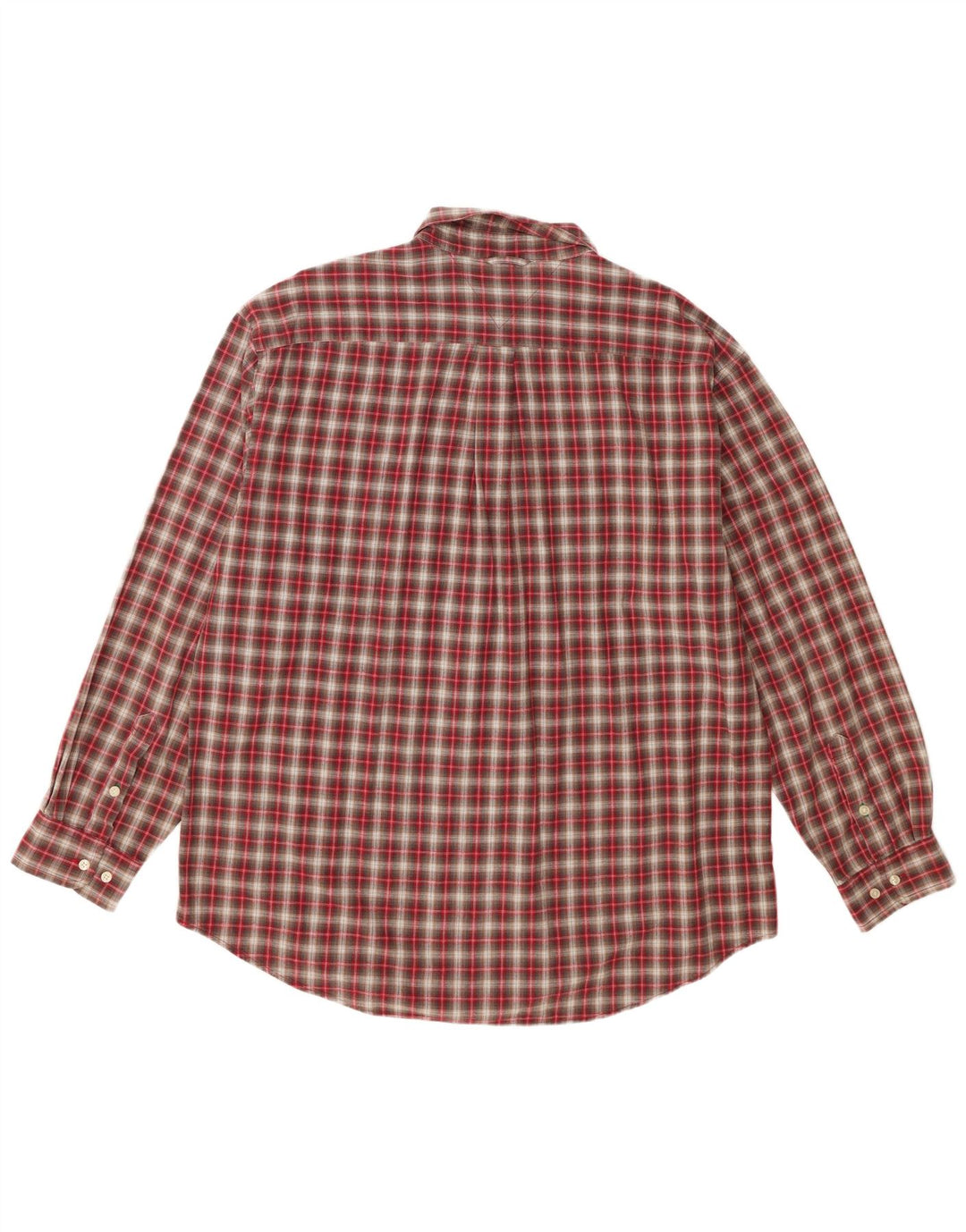 Tommy Hilfiger Мужская рубашка XL в красную клетку из хлопка