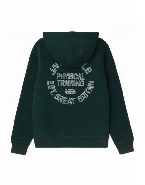 Женский джемпер с капюшоном Jack Wills UK 14, большой зеленый хлопок
