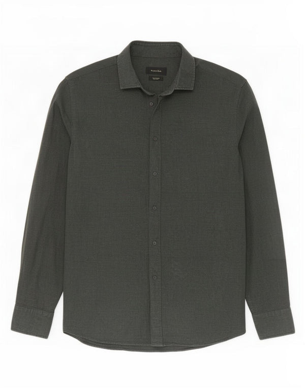 Мужская рубашка Massimo Dutti, большая зеленая
