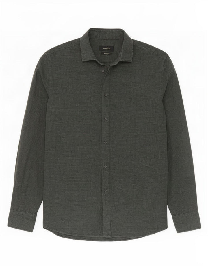 Мужская рубашка Massimo Dutti, большая зеленая
