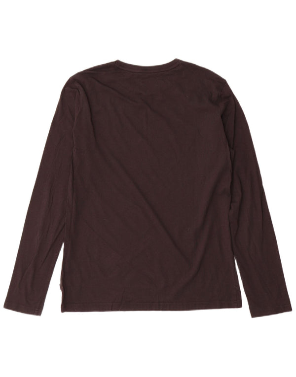 PUMA Футболка с рисунком для мальчиков с длинным рукавом 15-16 лет, XL, черный