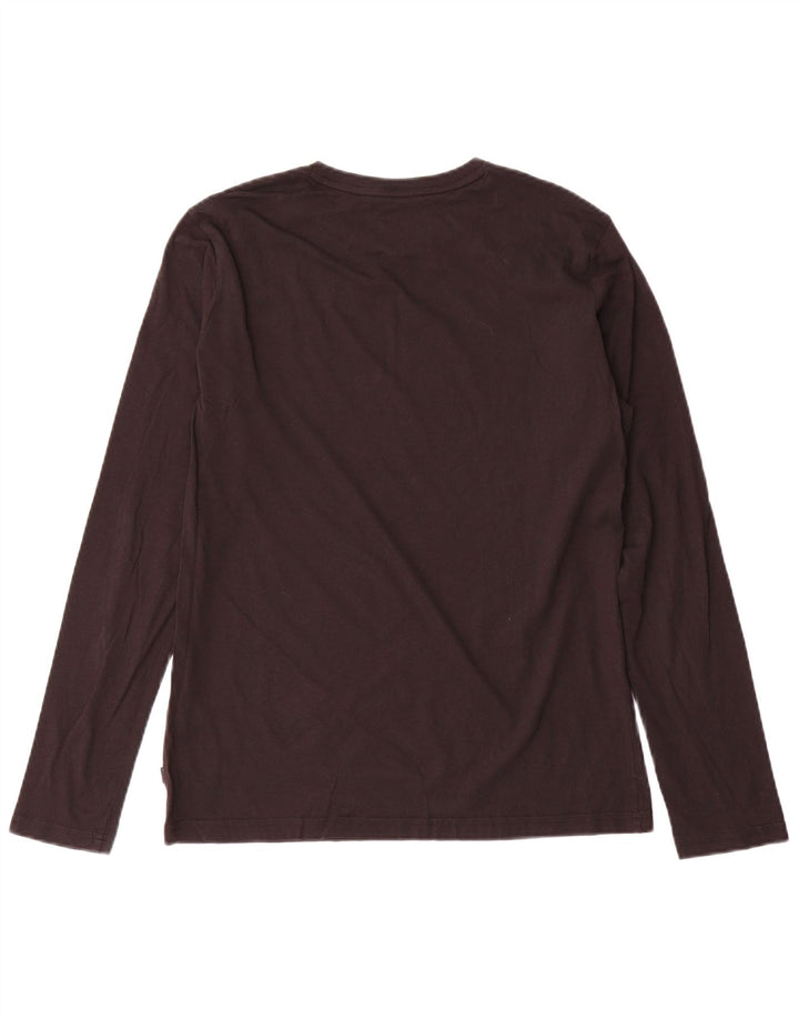 PUMA Футболка с рисунком для мальчиков с длинным рукавом 15-16 лет, XL, черный