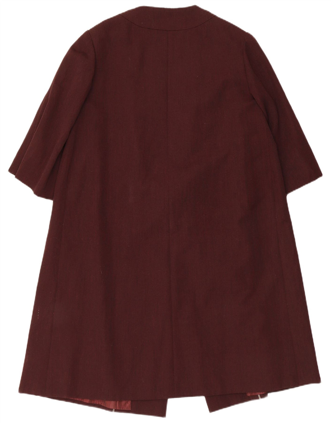 ВИНТАЖНОЕ Женское Пальто UK 14 Среднего Темно-бордового цвета