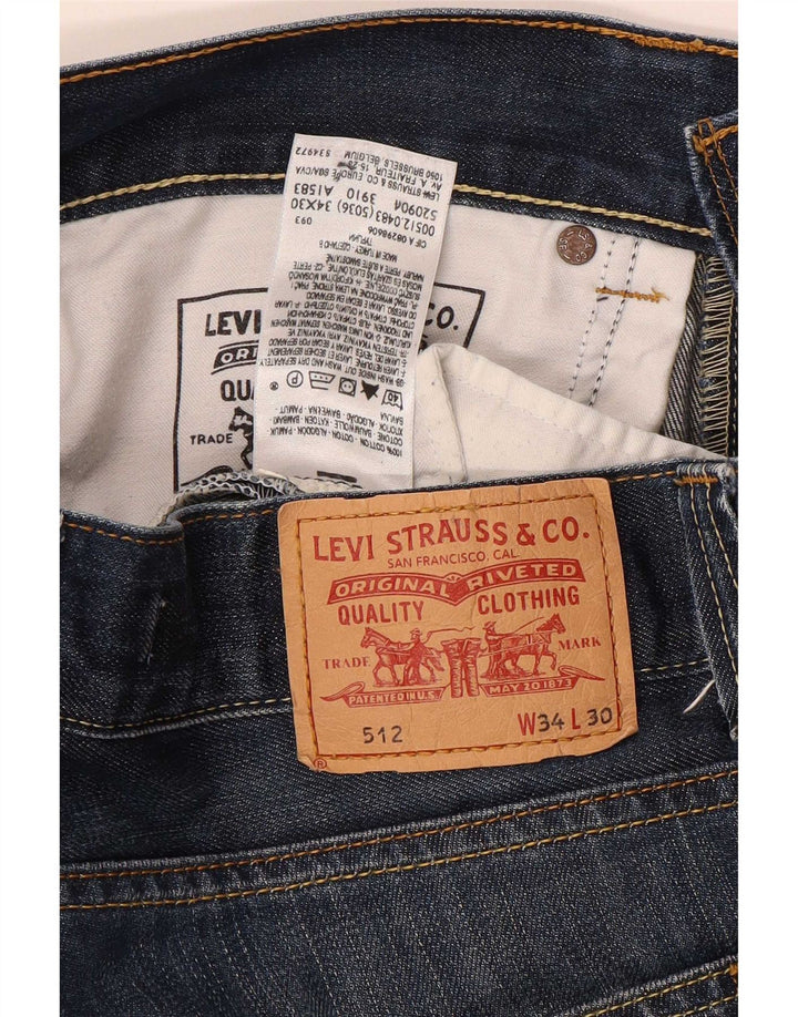 Мужские джинсы Levi's 512 Bootcut W34 L29 синие