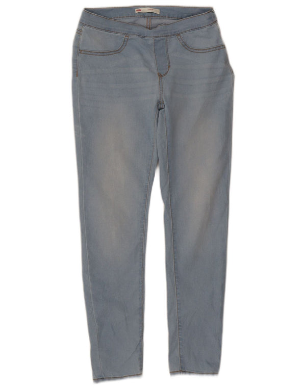 Леггинсы скинни Levi's для девочек 11–12 лет W28 L25, синий хлопок