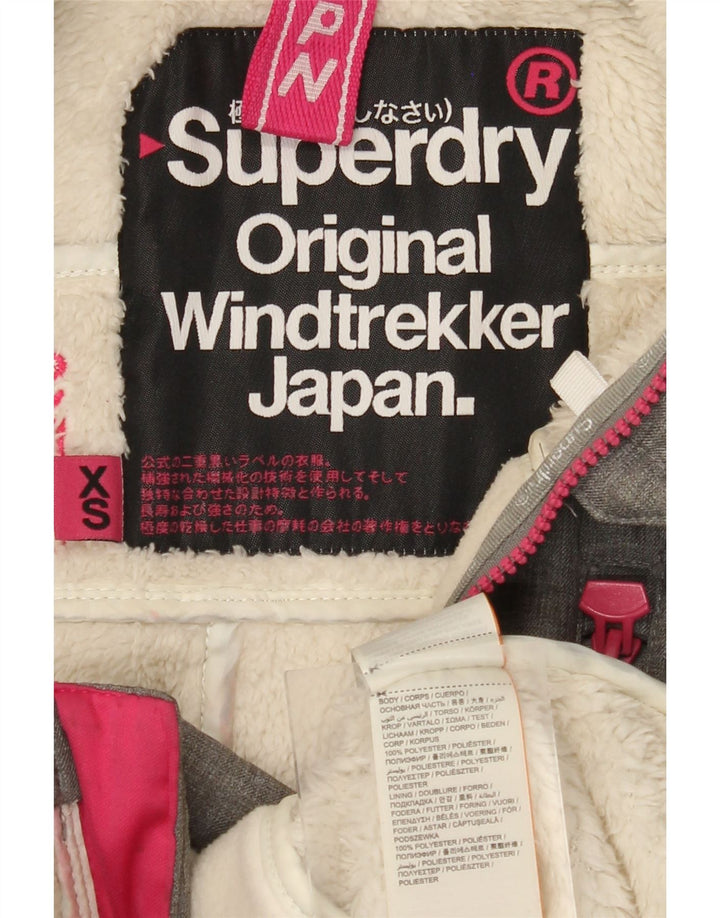 SUPERDRY Женская ветровка с рисунком The Windtrekker UK 6 XS Серая