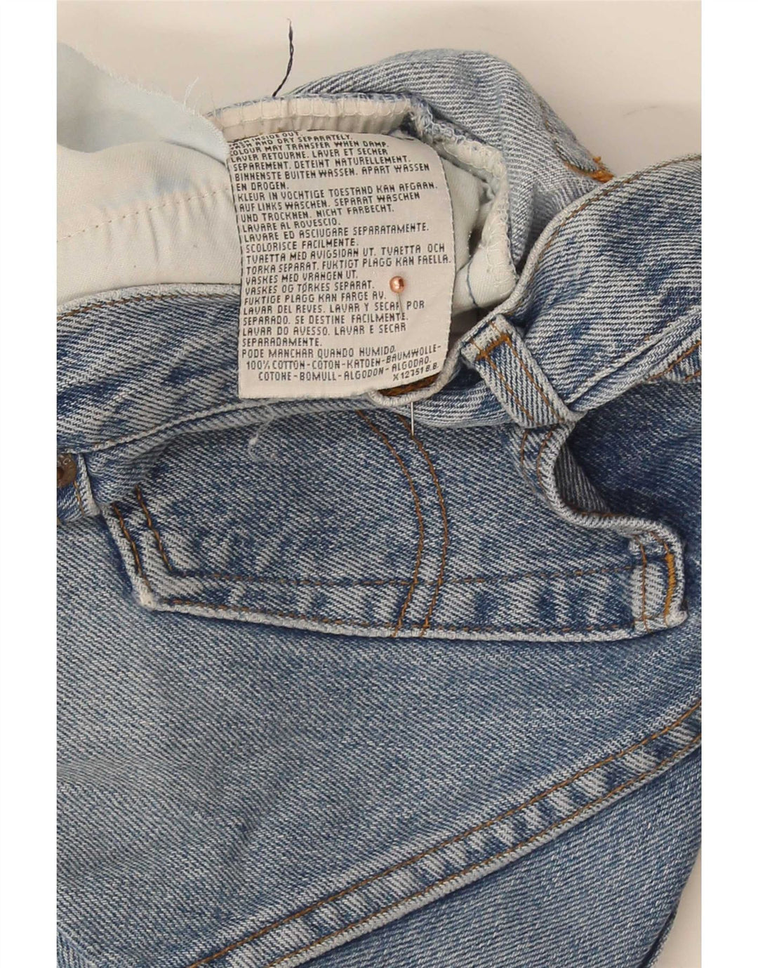 Женские джинсовые шорты Levi's с потертостями W28, средний синий хлопок, хлопок