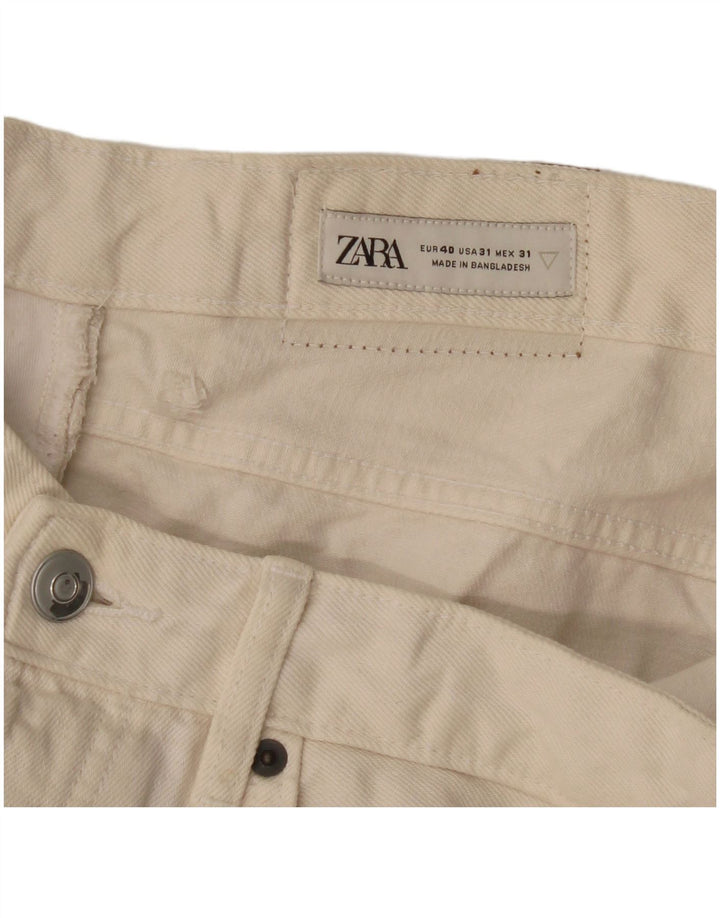 Мужские прямые джинсы Zara EU 40 Medium W31 L32 Off White