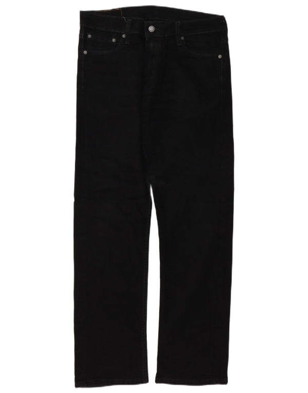 Мужские прямые джинсы Levi's 504 W33 L32, черный хлопок