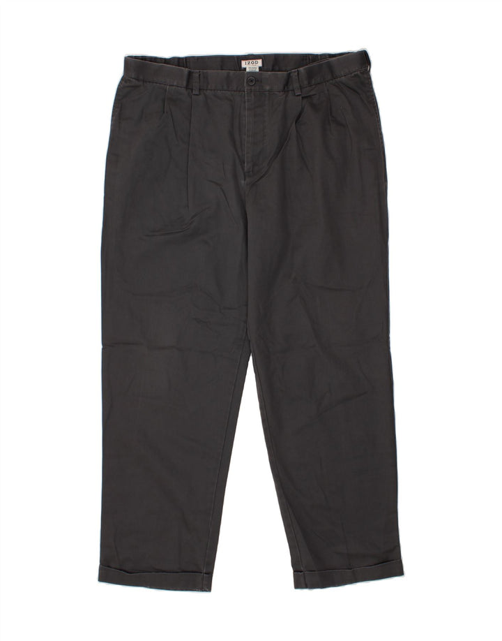IZOD Mens Pegged Chino Trousers W40 L32 Grey Cotton Vintage Izod and Second-Hand Izod from Messina Hembry 