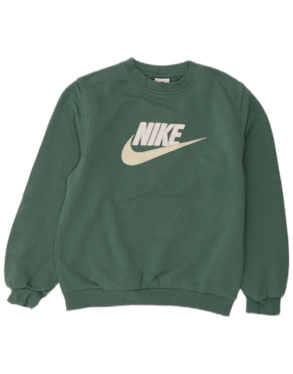 Джемпер с рисунком Nike для мальчиков, 12–13 лет, большой размер, зеленый хлопок
