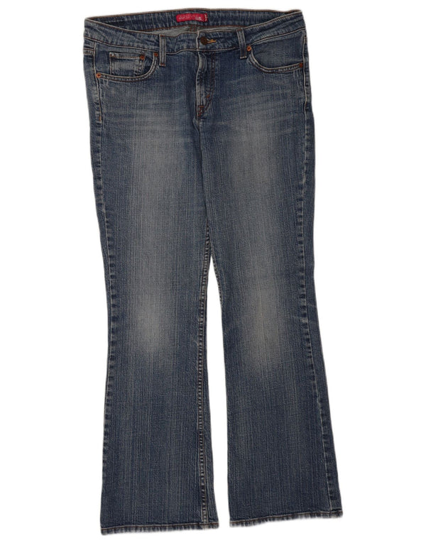 Levi's Womens 518 Super Low Bootcut Jeans US 13 Large W32 L30 Blue Cotton