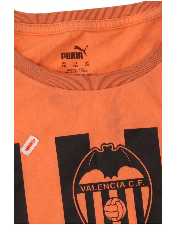 Мужская футболка с рисунком Puma Valencia 2XL оранжевая