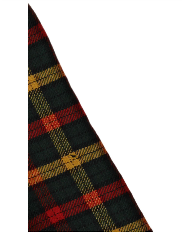 Улучшенный женский пиджак на 3 пуговицах IT 46, большая зеленая клетка в клетку из натуральной шерсти