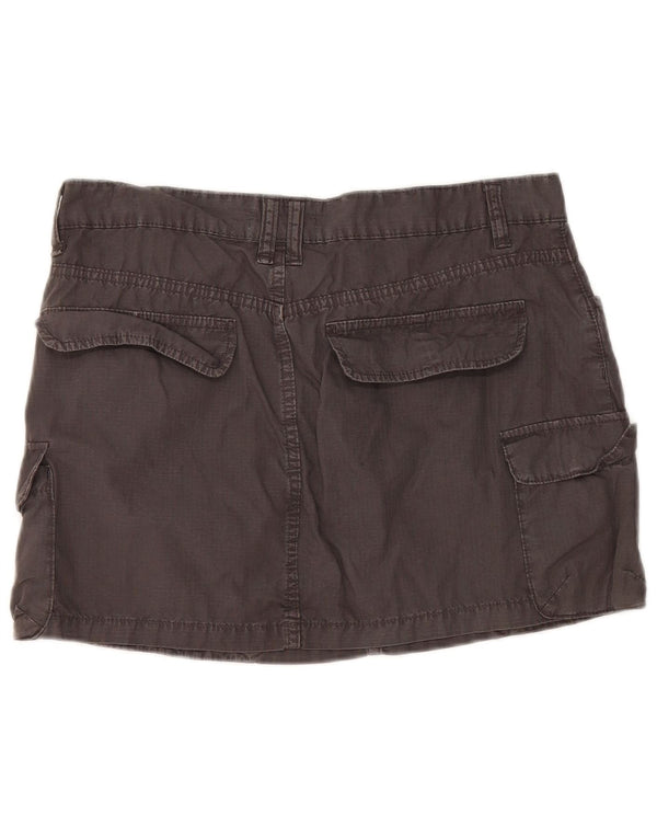 Женская мини-юбка-карго Zara, большая, серая, хлопок, W30