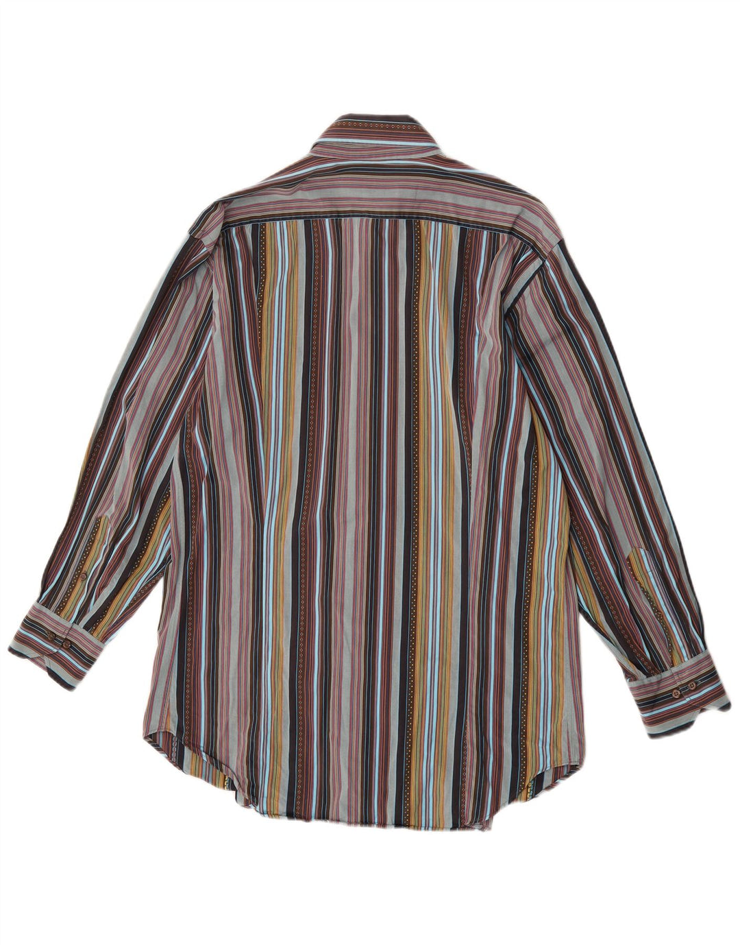 Мужская рубашка Etro, размер 43, большая, в разноцветную полоску