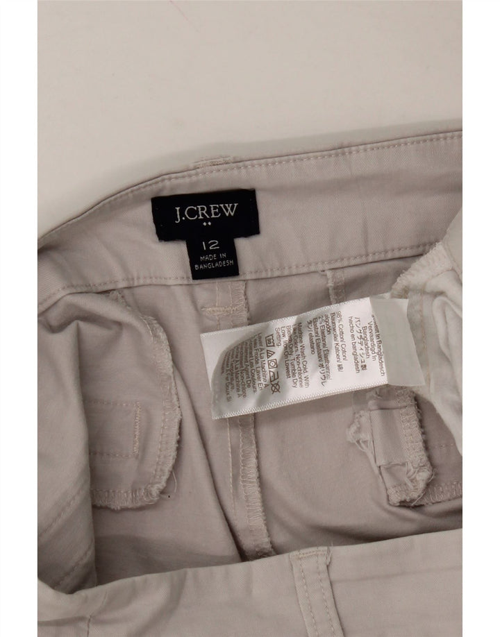J. CREW Womens Chino Shorts US 12 Large W34  Grey Cotton Vintage J. Crew and Second-Hand J. Crew from Messina Hembry 