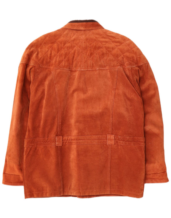 Винтажная мужская замшевая куртка IT 48 Medium Brown Suede