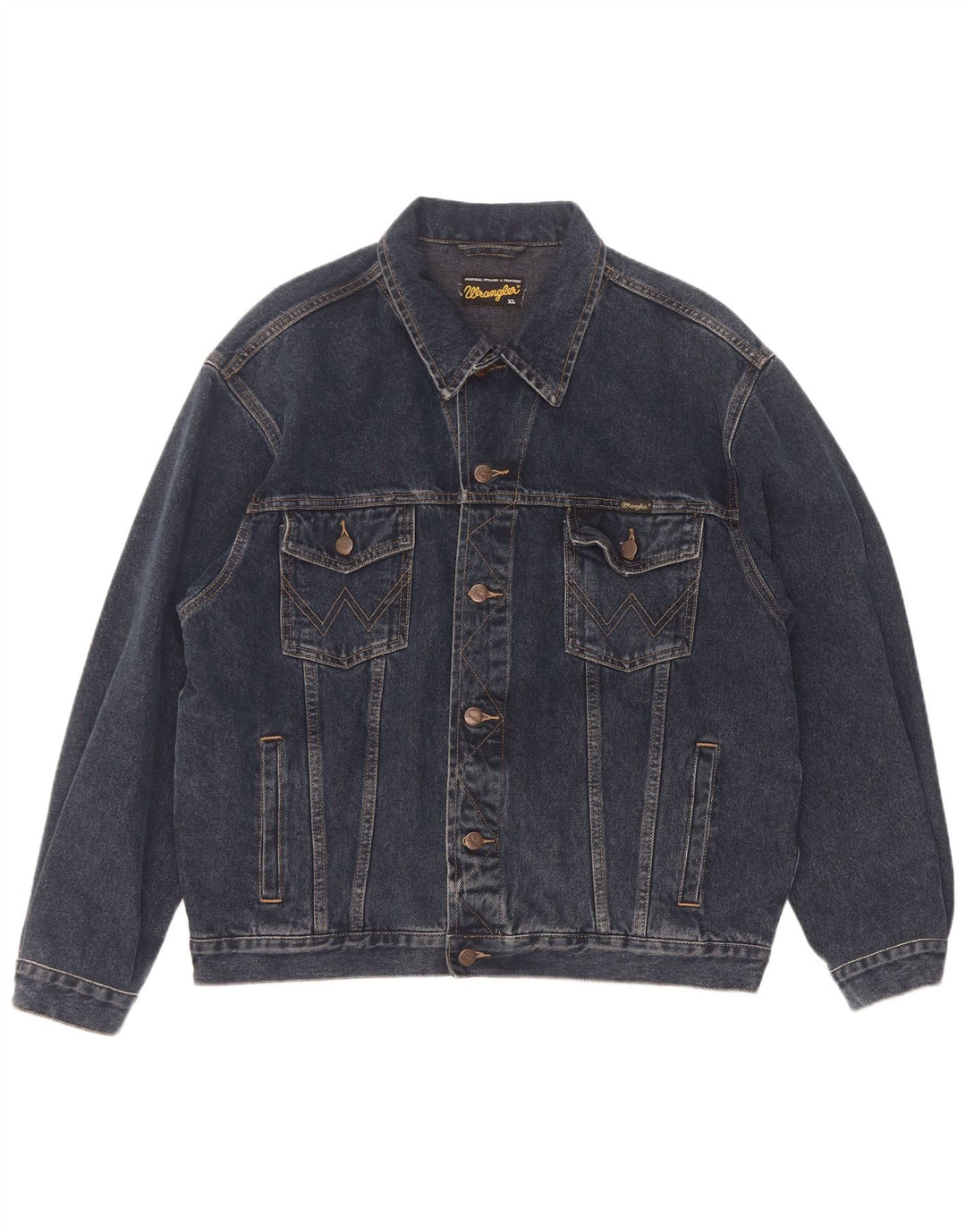 Мужская джинсовая куртка Wrangler UK 42 XL, синяя, хлопок