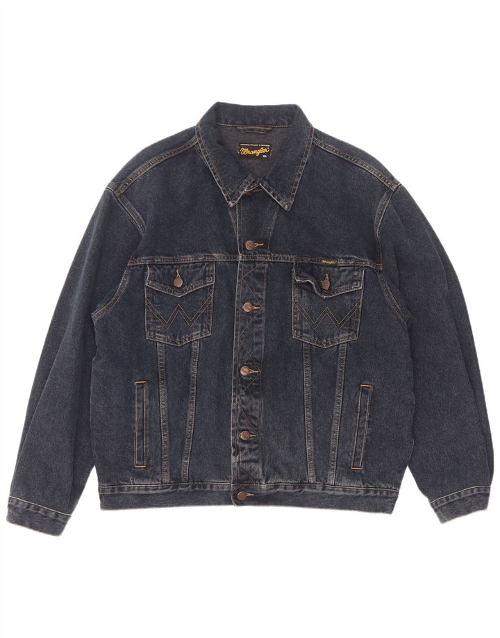 Мужская джинсовая куртка Wrangler UK 42 XL, синяя, хлопок