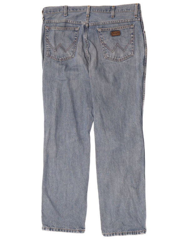 Мужские прямые джинсы Wrangler Texas W38 L32, синий хлопок