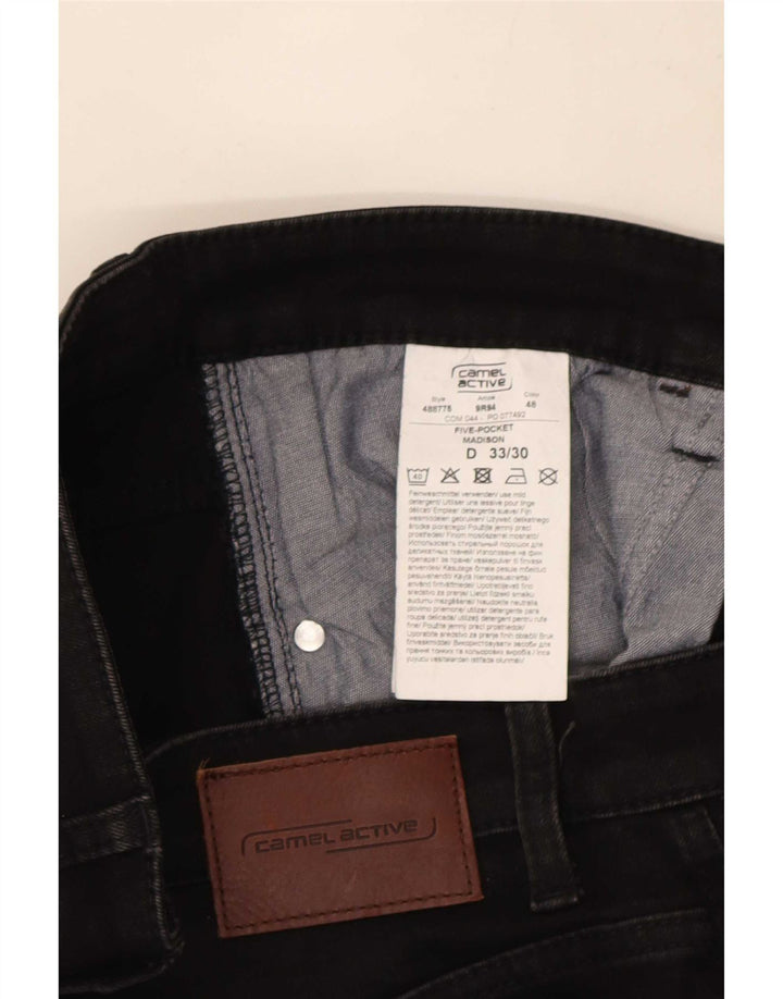 Мужские узкие джинсы Camel Active W33 L30, черный хлопок
