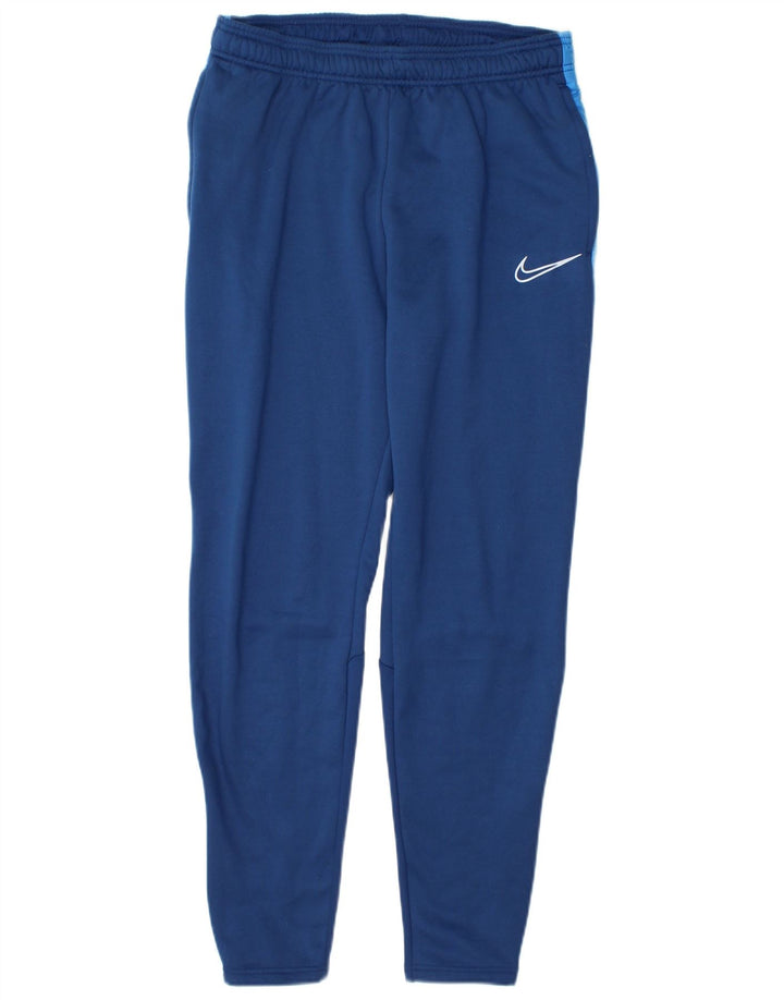 Мужские спортивные брюки Nike Dri Fit, средний синий, полиэстер с цветными блоками