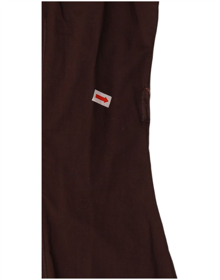 BENETTON Женское платье-рубашка с короткими рукавами UK 12 Средний Коричневый