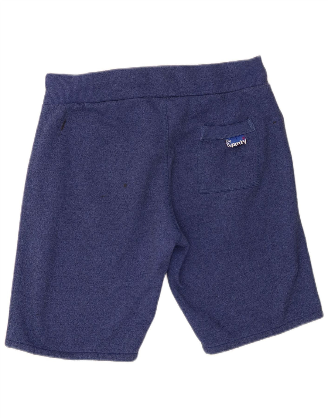 Мужские спортивные шорты Superdry с рисунком, хлопковые, среднего синего цвета