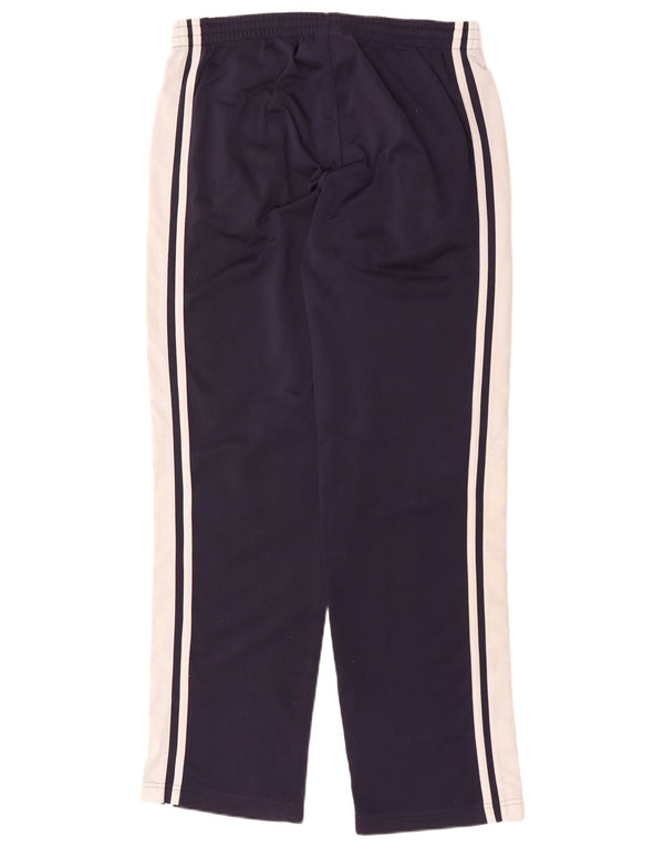 Мужские спортивные брюки PUMA среднего размера, темно-синие, полиэстер с цветными блоками