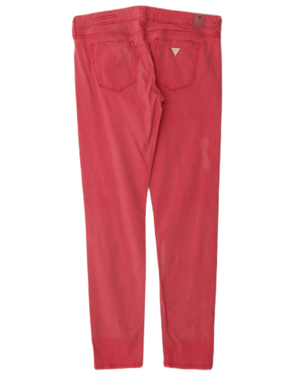 Женские повседневные брюки скинни Guess Beverly W31 L30, розовый хлопок