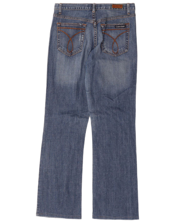 Женские джинсы Bootcut Calvin Klein US 6, средние W32 L31, синие, хлопок