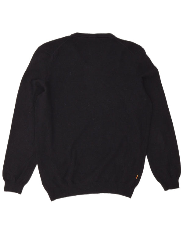 Мужской джемпер с v-образным вырезом Timberland XL, темно-синий, шерсть