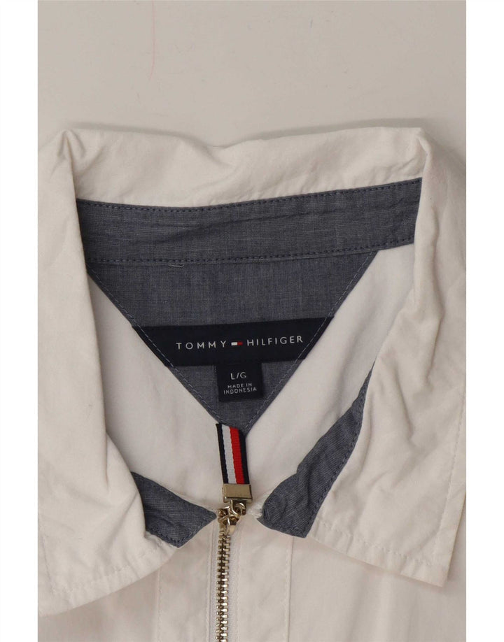 Женская рубашка-пуловер Tommy Hilfiger UK 16, большая белая