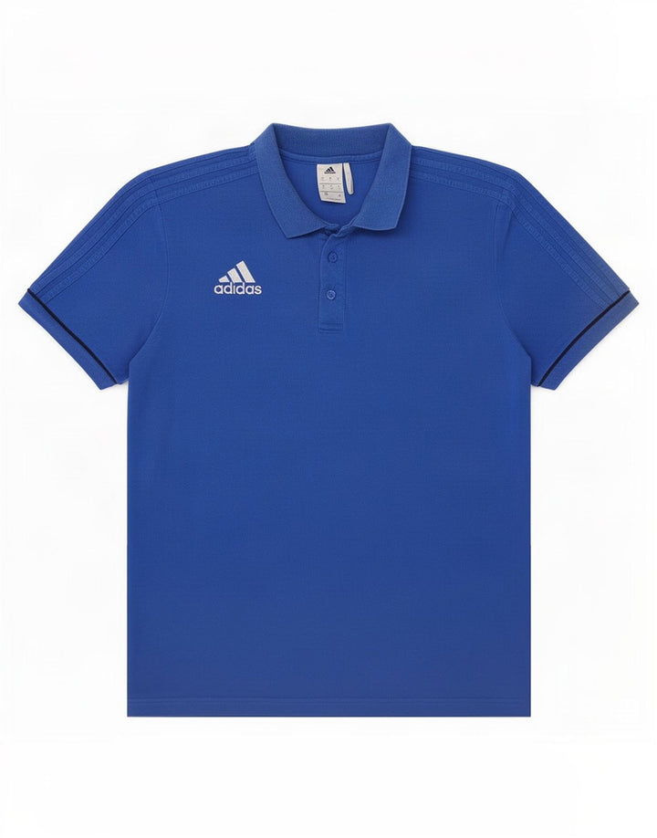 Мужская рубашка поло Adidas большая синяя