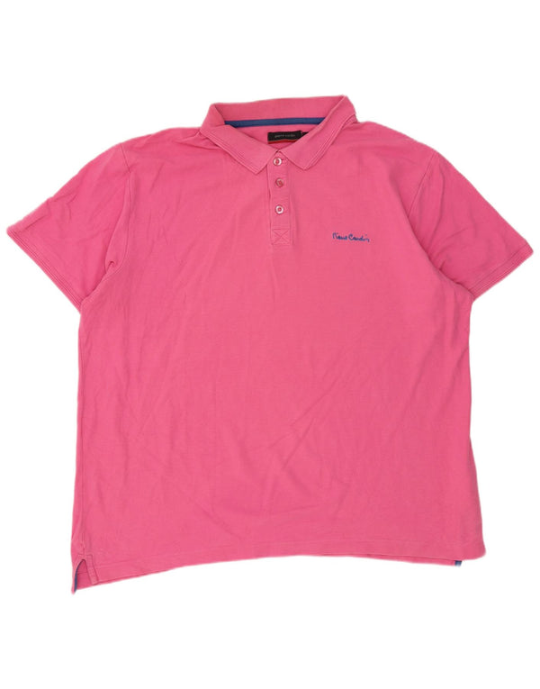 Мужская рубашка-поло Pierre Cardin 3XL, розовый хлопок