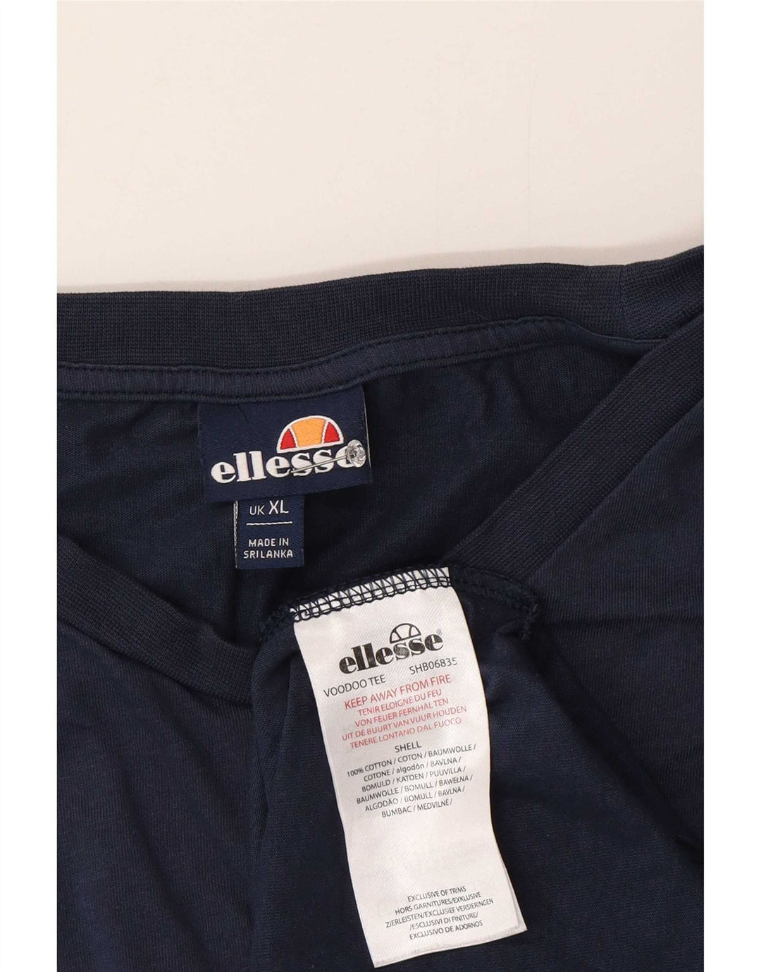 Мужская футболка с рисунком Ellesse Top XL, синяя, хлопок