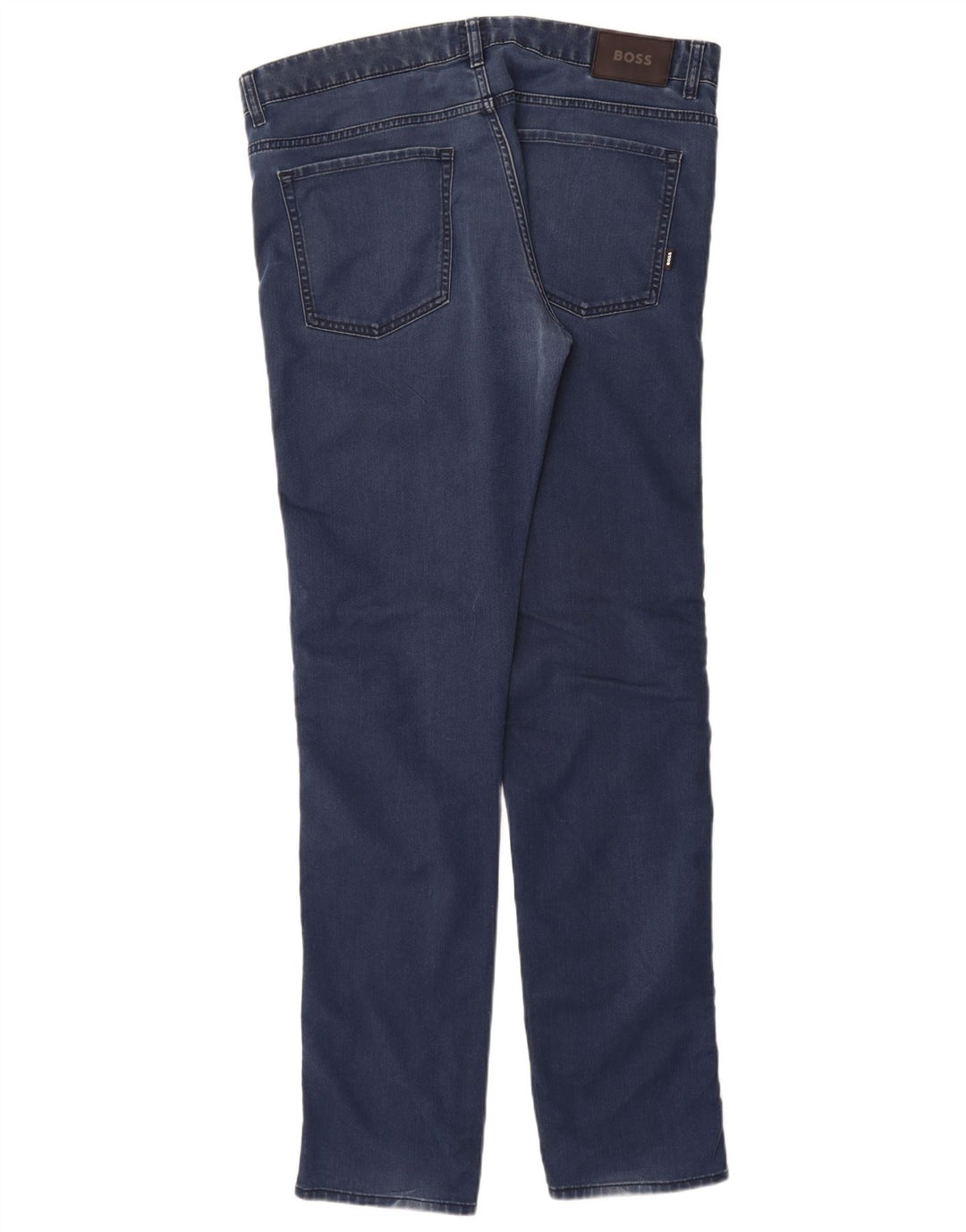 Мужские узкие джинсы Hugo Boss W38 L36 темно-синие, хлопок