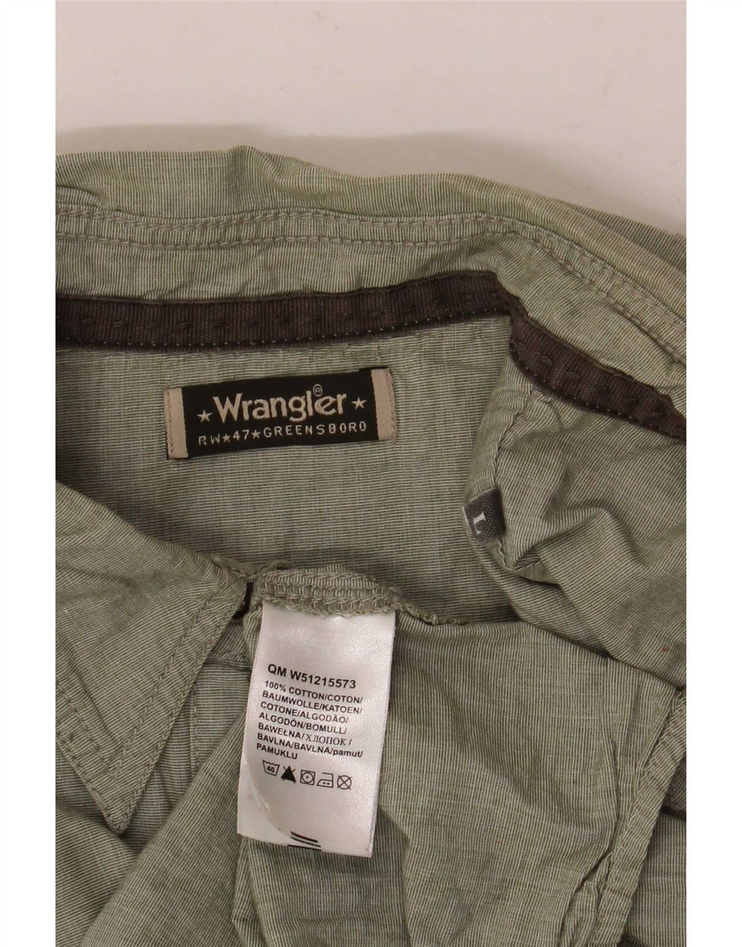 Мужская рубашка с коротким рукавом Wrangler, большой зеленый хлопок, хлопок