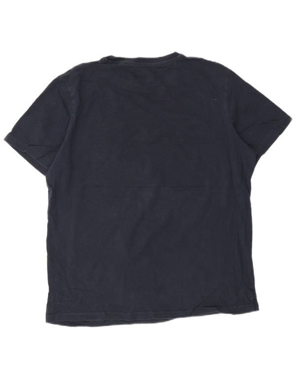 Мужская футболка с рисунком Jack & Jones Top 2XL темно-синяя