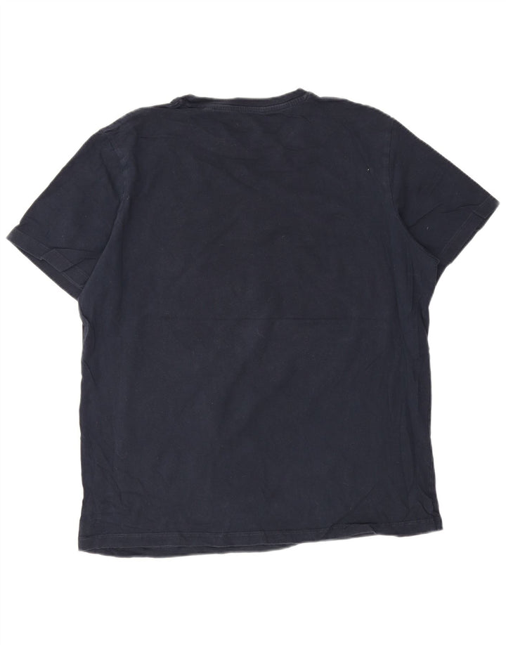 Мужская футболка с рисунком Jack & Jones Top 2XL темно-синяя