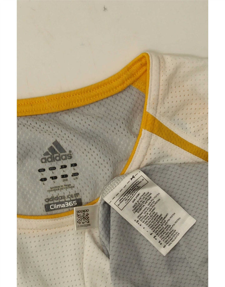 Adidas Mens Clima 365 Жилет Большой Белый Полиэстер