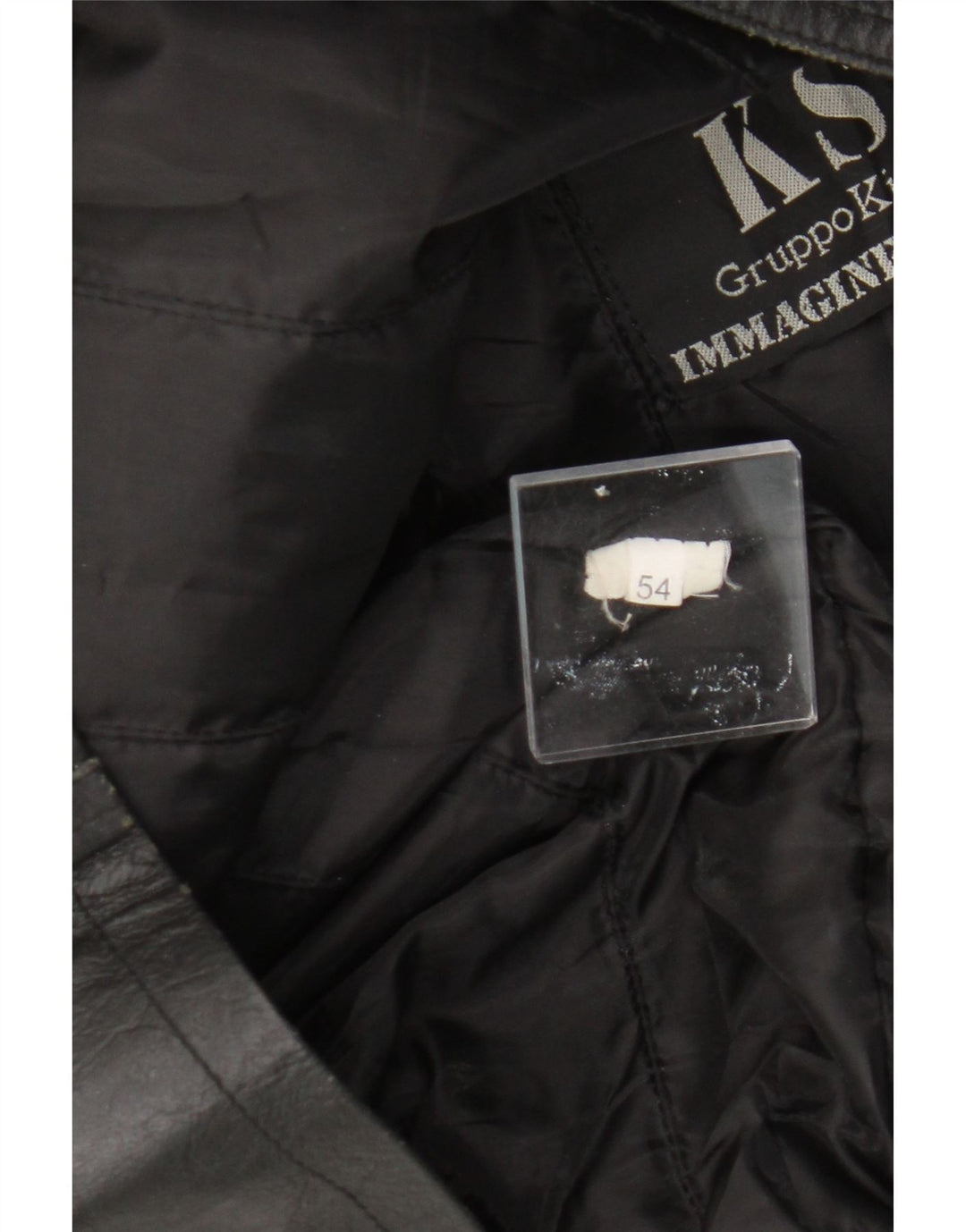 Мужская кожаная куртка VINTAGE IT 54 2XL черная кожа