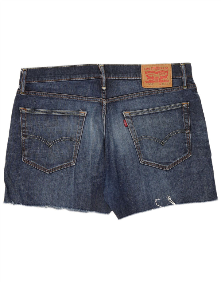 Мужские джинсовые шорты Levi's 504 W36, большие синие, хлопок
