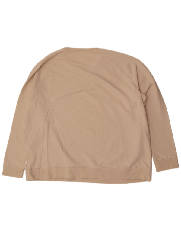 Женский свитер Marks & Spencer UK 22 3XL Бежевый хлопок